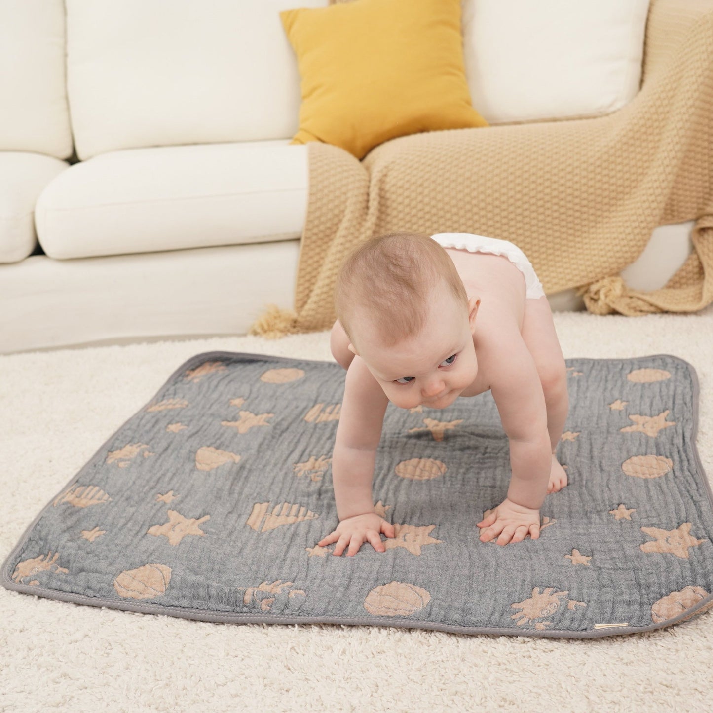 crawl baby towel
