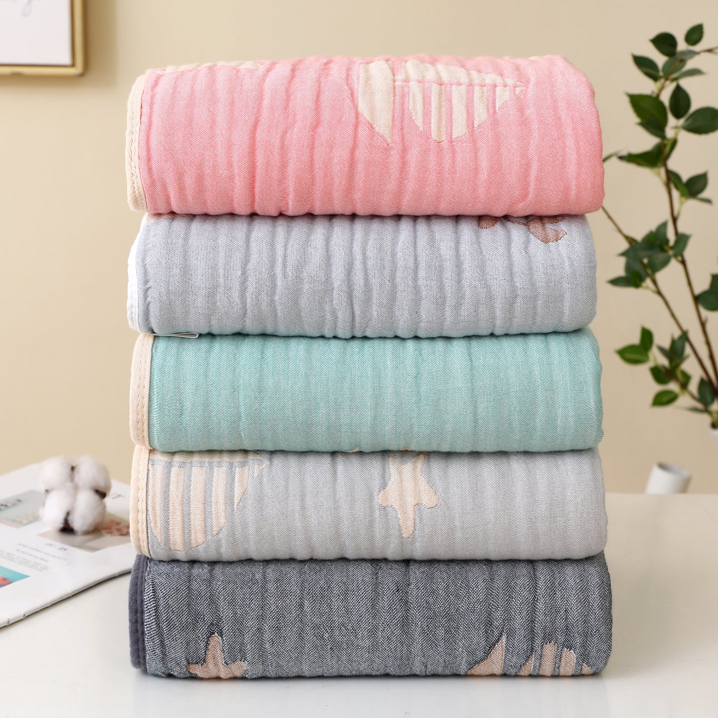 Ocean Ultra Soft Muslin Hooded Towel