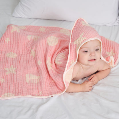 Ocean Ultra Soft Muslin Hooded Towel