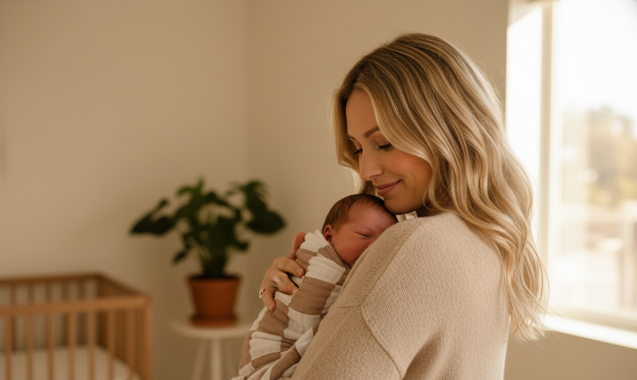 coffee and white checkered blanket bamboo muslin blend